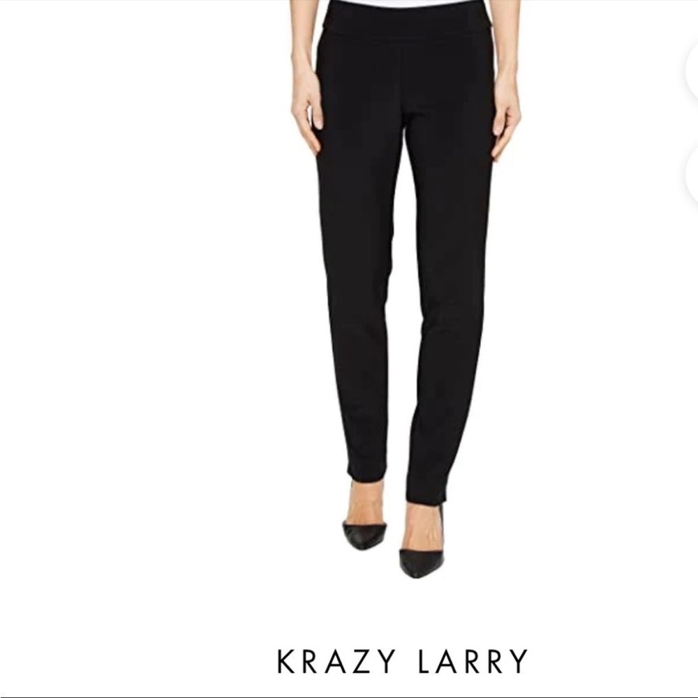 Krazy Larry Black Pull On Pants Size 0